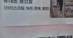 Na Coreia, mulher desliga freezer para carregar celular e derrete sorvetes