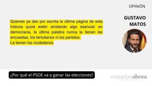 ¿Por qué el PSOE va a ganar las elecciones?