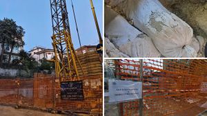 Sequestrato il cantiere per il nuovo condominio in via Tedeschi: «Illecito smaltimento dei rifiuti»