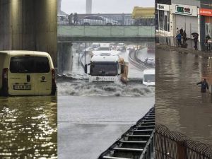 Потоп парализира Истанбул, затварят всички училища, забраняват движението на мотоциклети. Идва ли бурята към Бургас?...