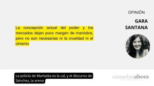 La policía de Marlaska es la cal, y el discurso de Sánchez, la arena