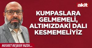 Kumpaslara gelmemeli, altımızdaki dalı kesmemeliyiz
