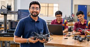 Say ‘Follow Me’ to a Drone: 21-YO Tirupati Student Is Building AI Tools To Film, Edit & Dub Videos