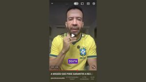 Legenda em inglês distorce vídeo de André Janones em mobilização por Lula e pelo verde e amarelo