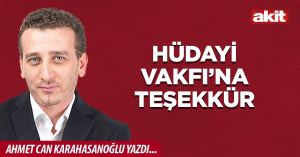 Hüdayi Vakfı’na teşekkür