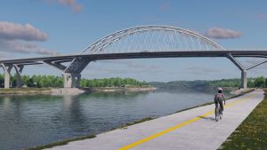 Why is Healey making the Sagamore Bridge construction more expensive?