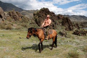 Фото Владимира Путина верхом на коне отнесено к новаторским