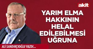 YARIM ELMA HAKKININ HELAL EDİLEBİLMESİ UĞRUNA