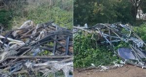 Piles of waste found dumped in Norfolk town park