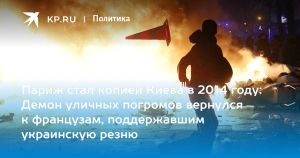 Париж стал копией Киева в 2014 году: Демон уличных погромов вернулся к французам, поддержавшим украинскую резню