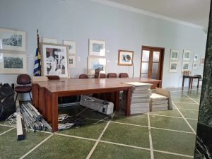 Control room και αίθουσα τύπου