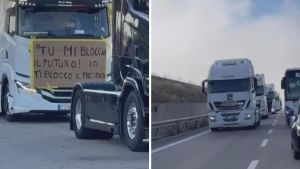 Blocchi stradali, 71 denunciati e 500 camion scortati in Campania