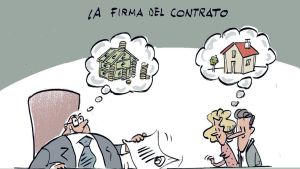 La firma del contrato
