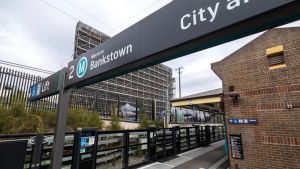 Finally, the Metro on platform one will depart Bankstown
