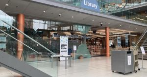 City library remains partially closed after shattered door injures baby and staff
