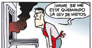 Una manopla deshilachada