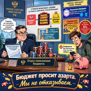 А за легализацией онлайн-казино легализация проституции? А что — тоже строка пополнения бюджета...