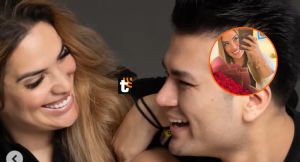 Deyvis Orosco sorprendió con un enorme arreglo de rosas rojas a su esposa Cassandra Sánchez
