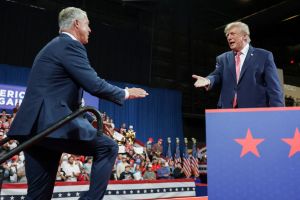 Trump’s spooky stories in Kansas might have helped a Democrat