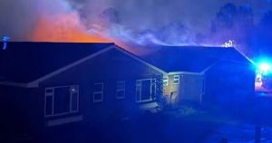 Home Office condemns criminal damage at asylum site as police investigate arson