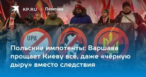 Польские импотенты: Варшава прощает Киеву всё, даже «чёрную дыру» вместо следствия