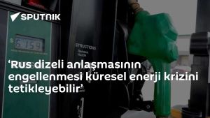 ‘Rus dizeli anlaşmasının engellenmesi küresel enerji krizini tetikleyebilir’