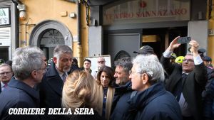 Giuli a Napoli: «Cinque milioni già stanziati per il Sannazaro»
