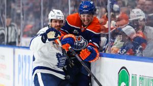 Oilers' lack of depth proves costly in loss to Maple Leafs