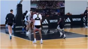 Virtus Bologna, il giorno dopo la grande rimonta è tempo di calcetto: l’allenamento in vista dell’Eurolega. Video
