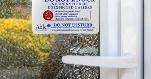 Free 'do not knock' stickers offered to protect older people from doorstep callers