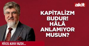 Kapitalizm budur! Hâlâ anlamıyor musun?