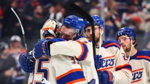 Oilers cruise past rebuilding Flames in tame Battle of Alberta