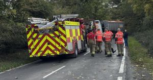 Three-vehicle crash leaves one man fighting for life and another seriously injured