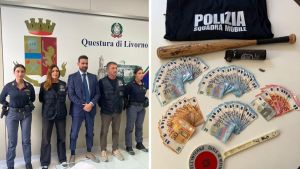 Livorno, aggredito in Terrazza Mascagni con la mazza da baseball: arrestati tre ventenni
