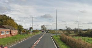 Delays on A47 as van left in ditch after crash